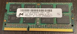 Micron 2GB DDR3 RAM, Memory, Arbeitsspeicher, 2 Gigabyte