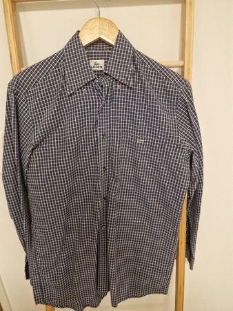 LACOSTE Herren Hemd Karomuster Grösse 39 / XL