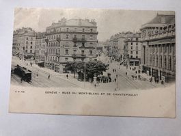Geneve - Rues du Mont-Blanc et de Chantepoulet - Tram