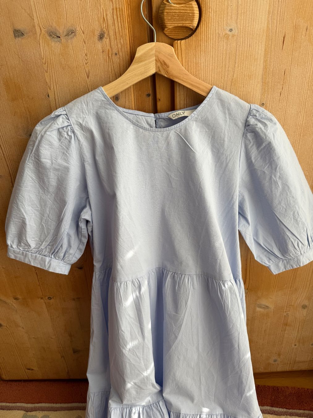 Vestiti: Baumwolle Maxikleid mit Puffärmeln, Gr. S – Usato da Zürich venduto da Eb_ 6