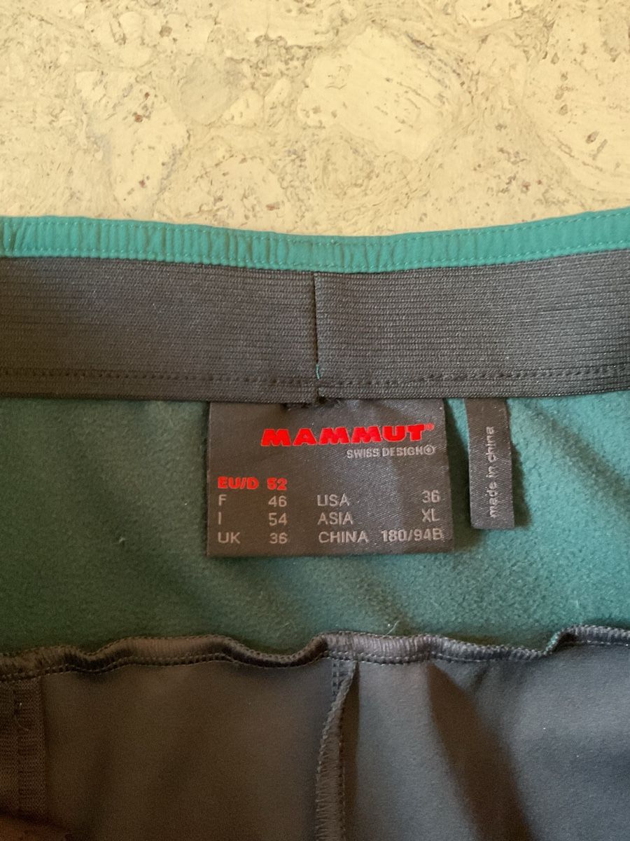 Mammut Pantaloni: Mammut Softech Herrenhosen Wintersport – Usato da Wassen UR venduto da SABDOM 2