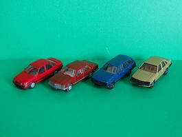 4 x Opel von Herpa/Wiking 1/87