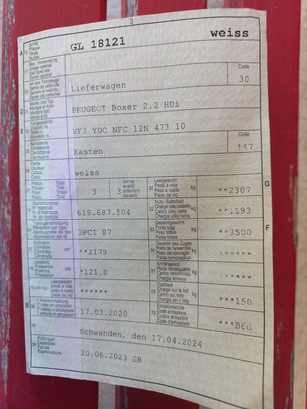 Peugeot Nutzfahrzeuge: Peugeot Boxer maxi – Gebraucht aus Glarus von 24081985 5