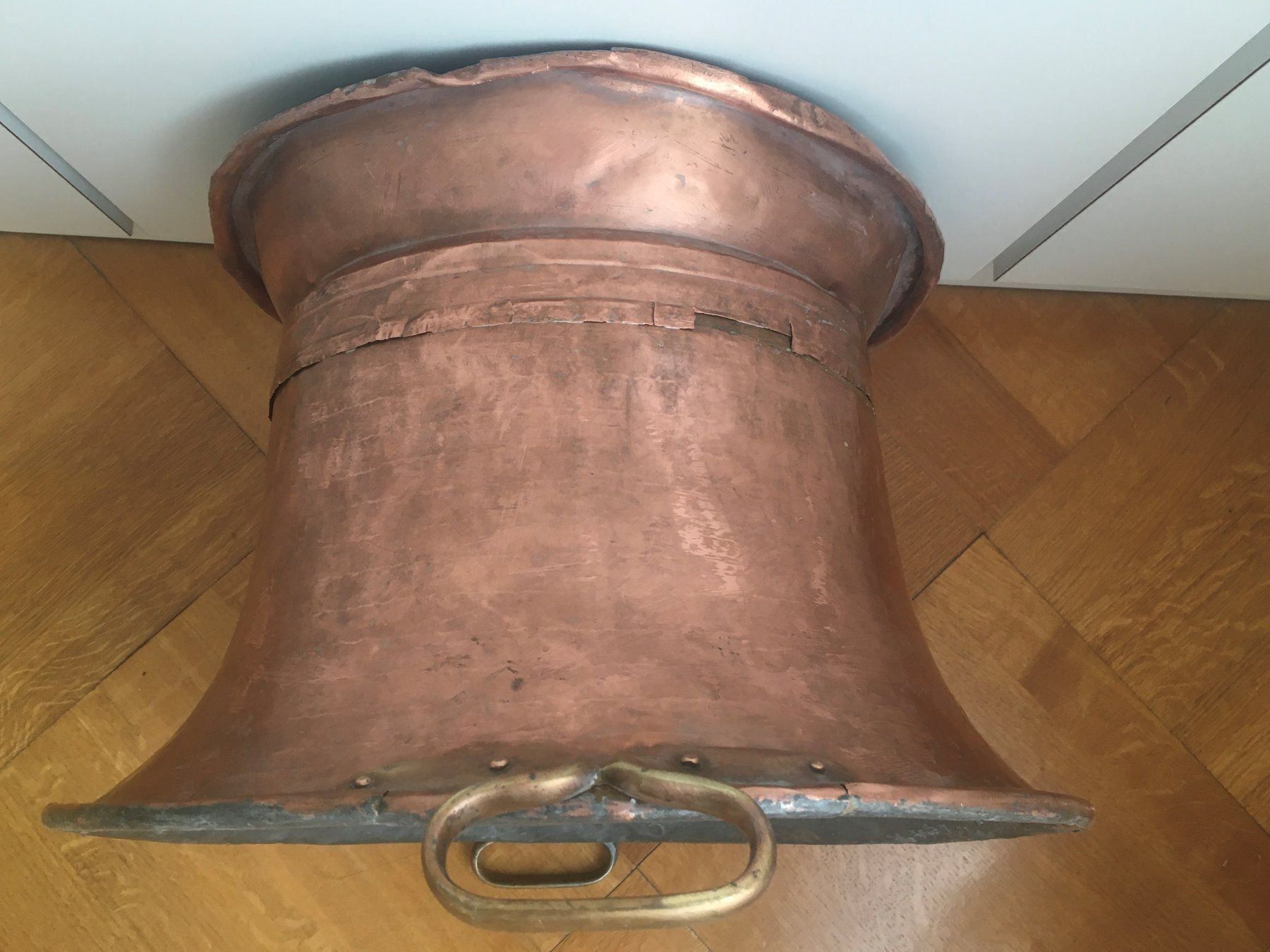 Blumentöpfe: Schöner Kupferkessel antik gross – Gebraucht aus Bern von Smile-2707 5