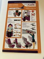 Thai Smile Airways A320 Safety card