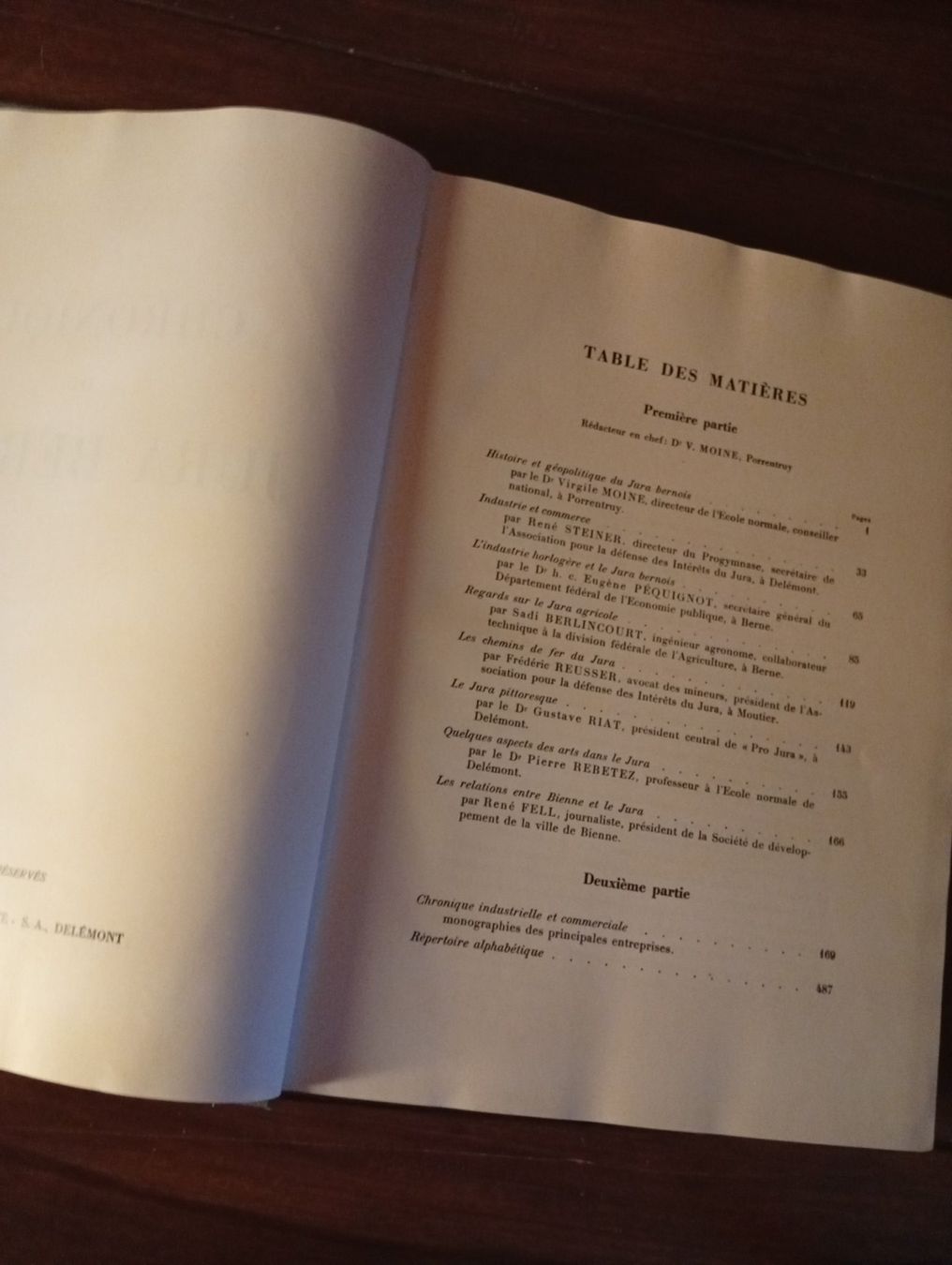 Bücher: Chronique du jura-bernois 1947 – Gebraucht aus Perrefitte von 36B 3