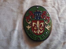 plaquette de cadre vélos farrader Wyss Rad oldtimer antik 