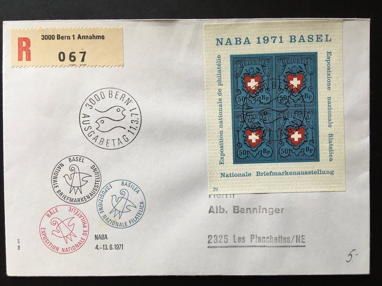 Tutti i francobolli: Lot 6 diverse Belege 1964-91 – Usato da Nesslau venduto da zueri6 3