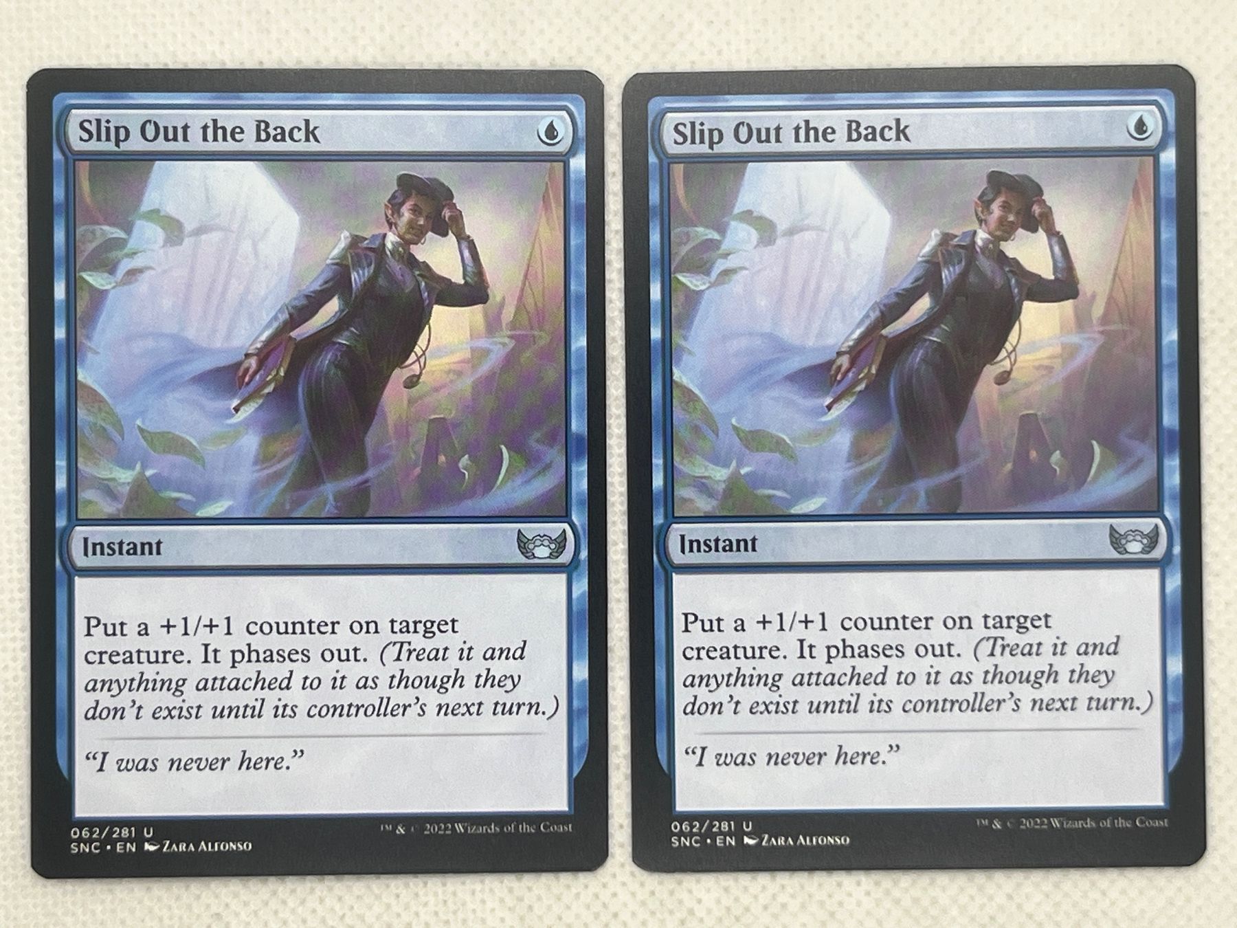 Magic The Gathering Cartes à collectionner: 2x Slip Out the Back – D'occasion à Hinterkappelen par Kim1992