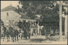 VD La Cure - Postkutsche - St. Cergue - Aushilfsstempel