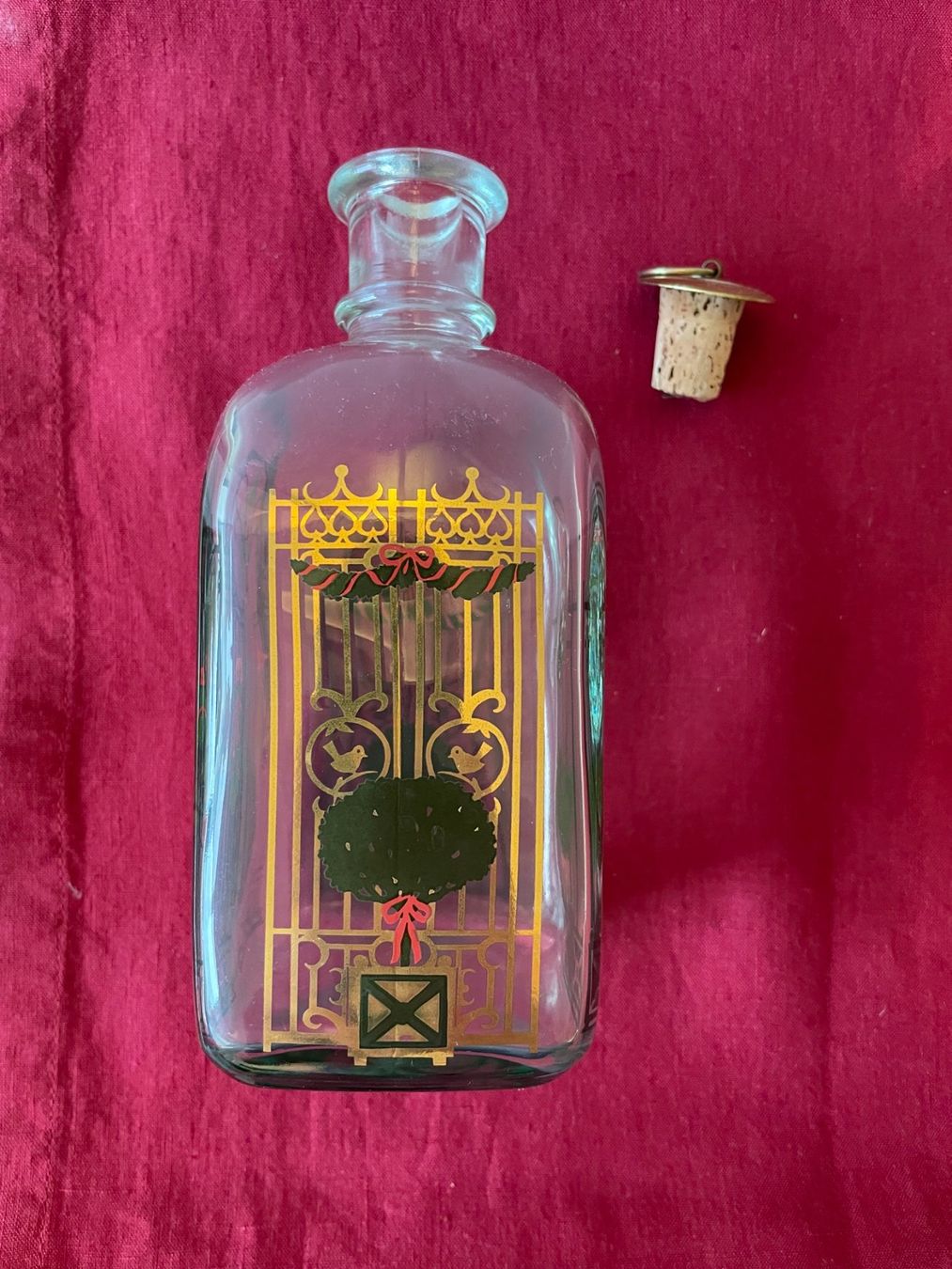 Holmegaard Bottiglie: Holmegaard Danemark - Belle bouteille de Noël – Usato da Cologny venduto da VintageFlamingo 2