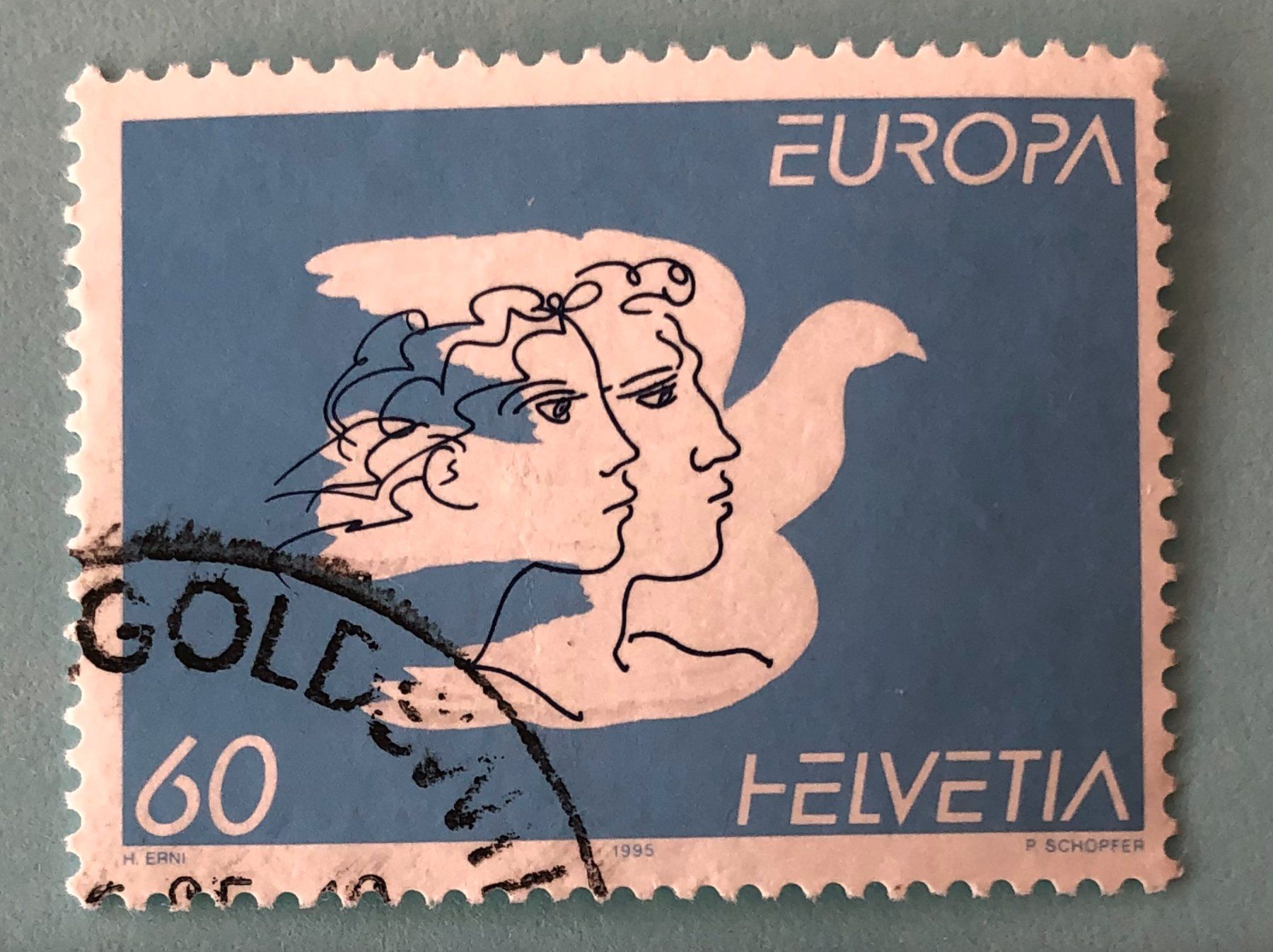 Tutti i francobolli: Nr.880 Friede  Europa GESTEMPELT 1995  – Usato da Aarau venduto da Billa007