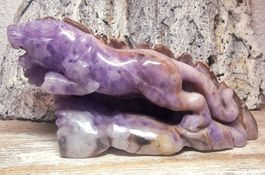 Aktion! Panther aus Amethyst Achat 1.11kg