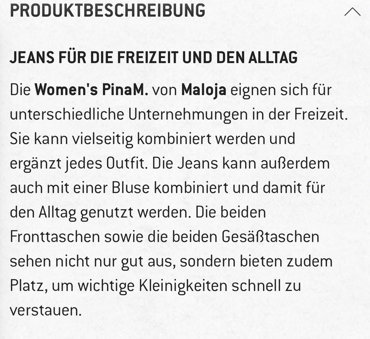 Maloja Jeans: Maloja Jeans PinaM – Neu (gemäss Beschreibung) aus Kappel am Albis von Jufler 5