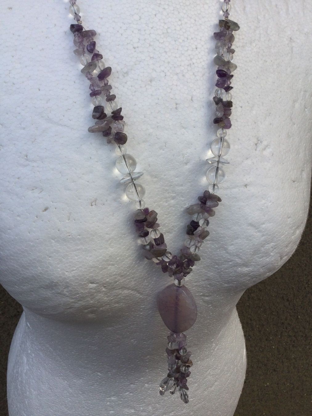 Catenine: Collier sautoir perles Améthystes & Crystal, NEUF – Nuovo e nell'imballaggio originale da Agiez venduto da chouchanelle 4