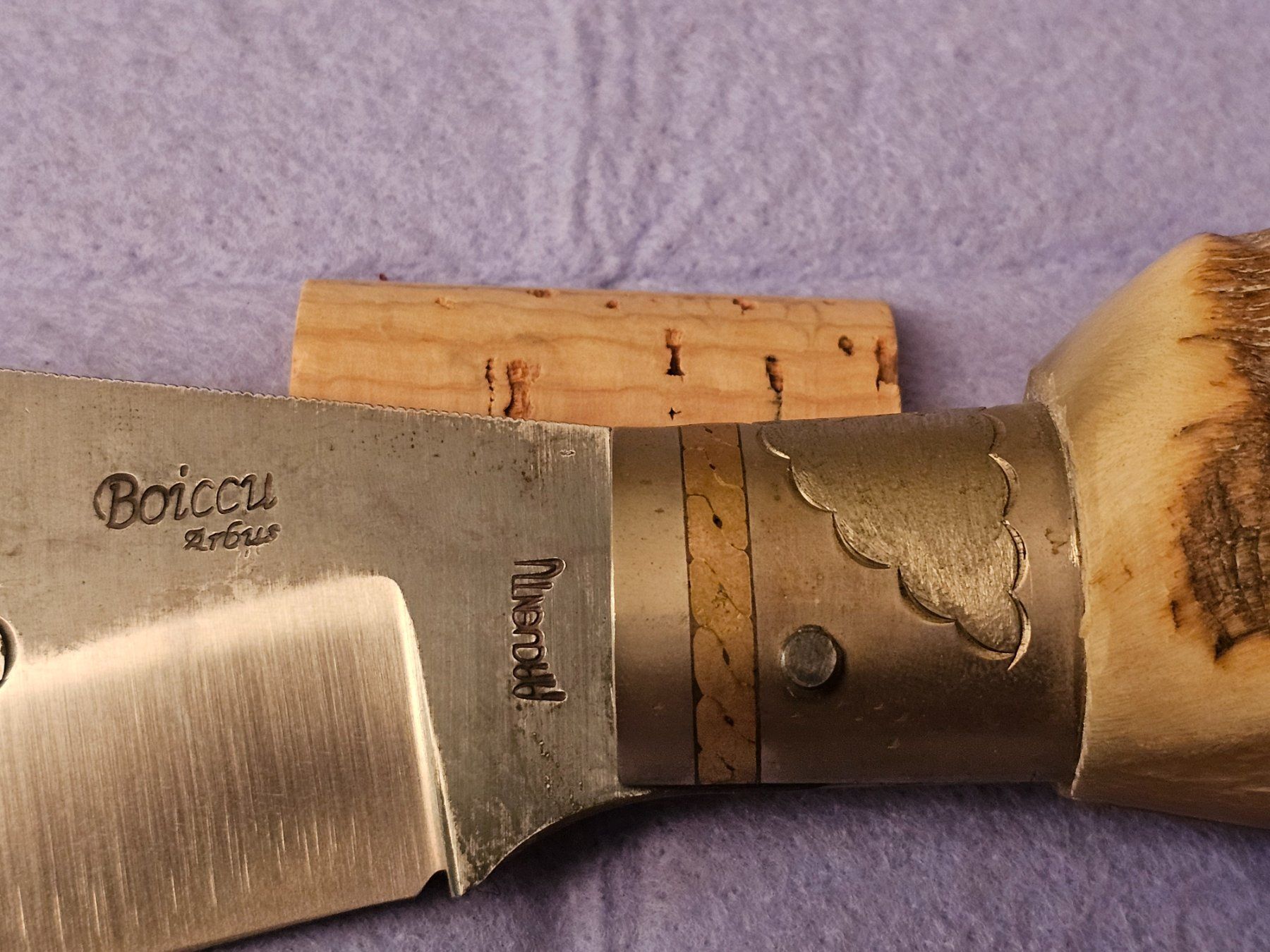 Accessori: Boiccu Arbus Sardegna lama 14,5 cm - corno "cinghiale" – Nuovo e nell'imballaggio originale da Monte Carasso venduto da giave 1