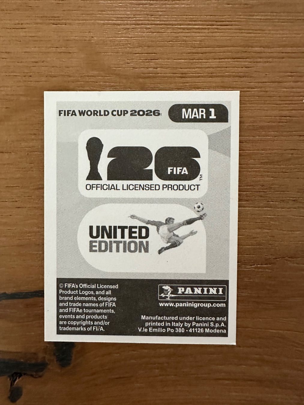Panini Sammelbilder & Trading cards: Panini MAR 1 – Neu (gemäss Beschreibung) aus Buchs SG von pessego2008 1