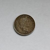 20-Rappen-Münze 1943 Schweiz