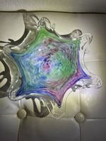 Vintage Murano-Stil Kunstglas-Schale Seestern / Blüte