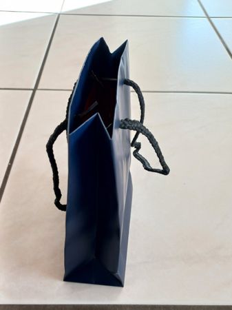 10 Geschenkbeutel Papiertasche Dunkelblau