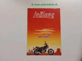 Ducati Indiana 1986 Prospekt französisch / deutsch