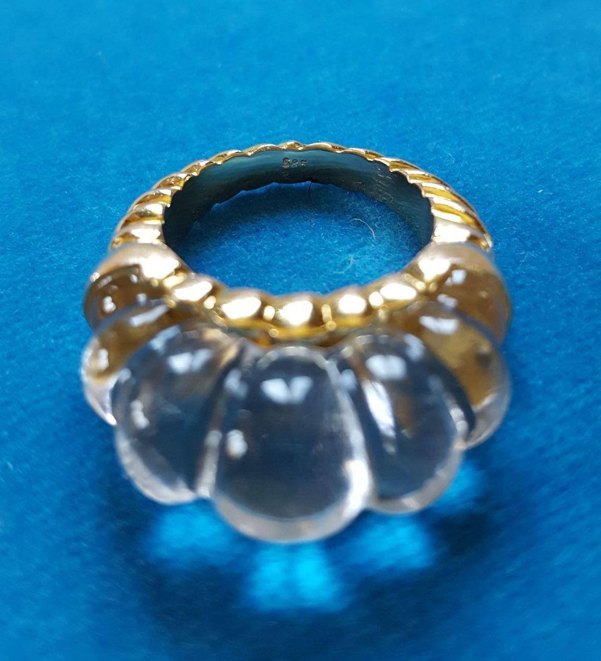 Anelli: Massiv 585 Gold Ring Mit Stein – Usato da Wald ZH venduto da Aniade 5