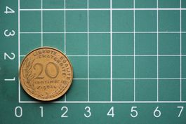 währung francaise 20 centimes 1964