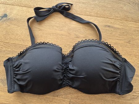 S.Oliver Bikini-Top neu, schwarz, Grösse 38E