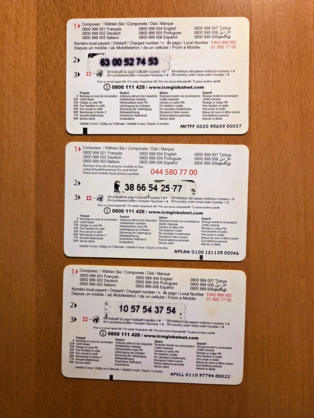 Schede telefoniche: DIVERSE - PREPAID - SCHWEIZ – Usato da Brüttisellen venduto da Nighttrain 1