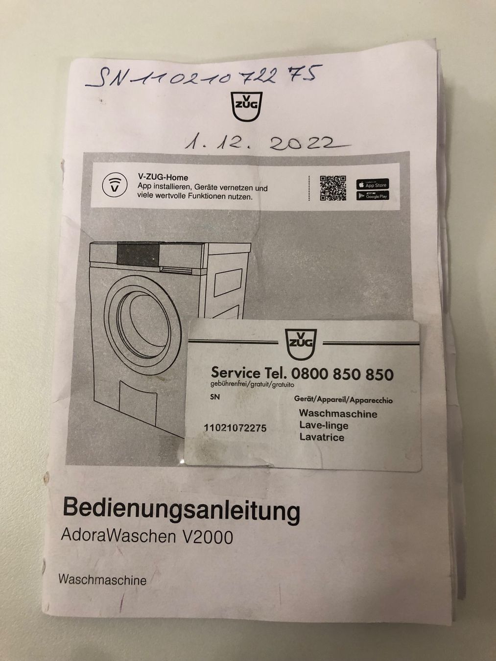 V-Zug Lavatrici: V-Zug Waschmaschine – Usato da Diessenhofen venduto da Peppilella 3