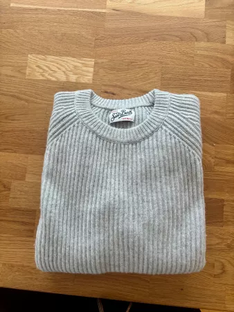 Pullover MC2 Saint Barth 100% Merino Wolle grau neu