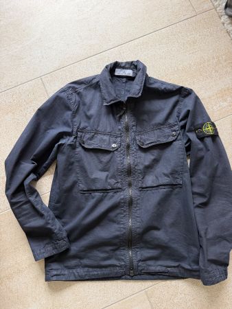 Stone Island Brushed Cotton 2-Pocket Shirt Jacket