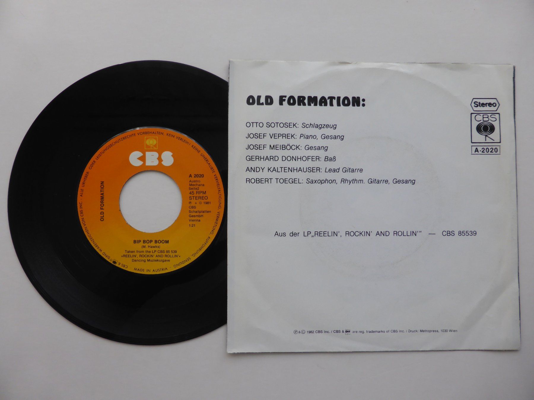 Dischi in vinile: VINYL SINGLE  OLD FORMATION – Usato da Küssnacht am Rigi venduto da Mondkinder 1
