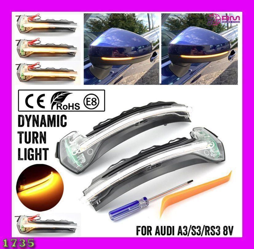 Fari: Audi  Dynamic Scroll LED Blinker A3 8v S3 RS3 2013-2018 – Nuovo e nell'imballaggio originale da Unterägeri venduto da RmOnline