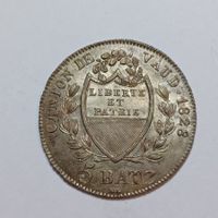 5 Batzen 1828 Waadt vz