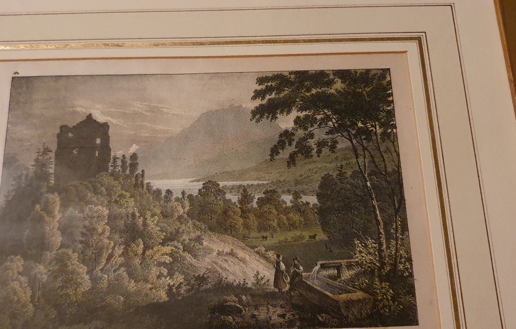 Grafiken & Lithographien: Bild - kolorierte Lithographie Gesslers Schloss – Gebraucht aus Kreuzlingen von Rschweiz1 4