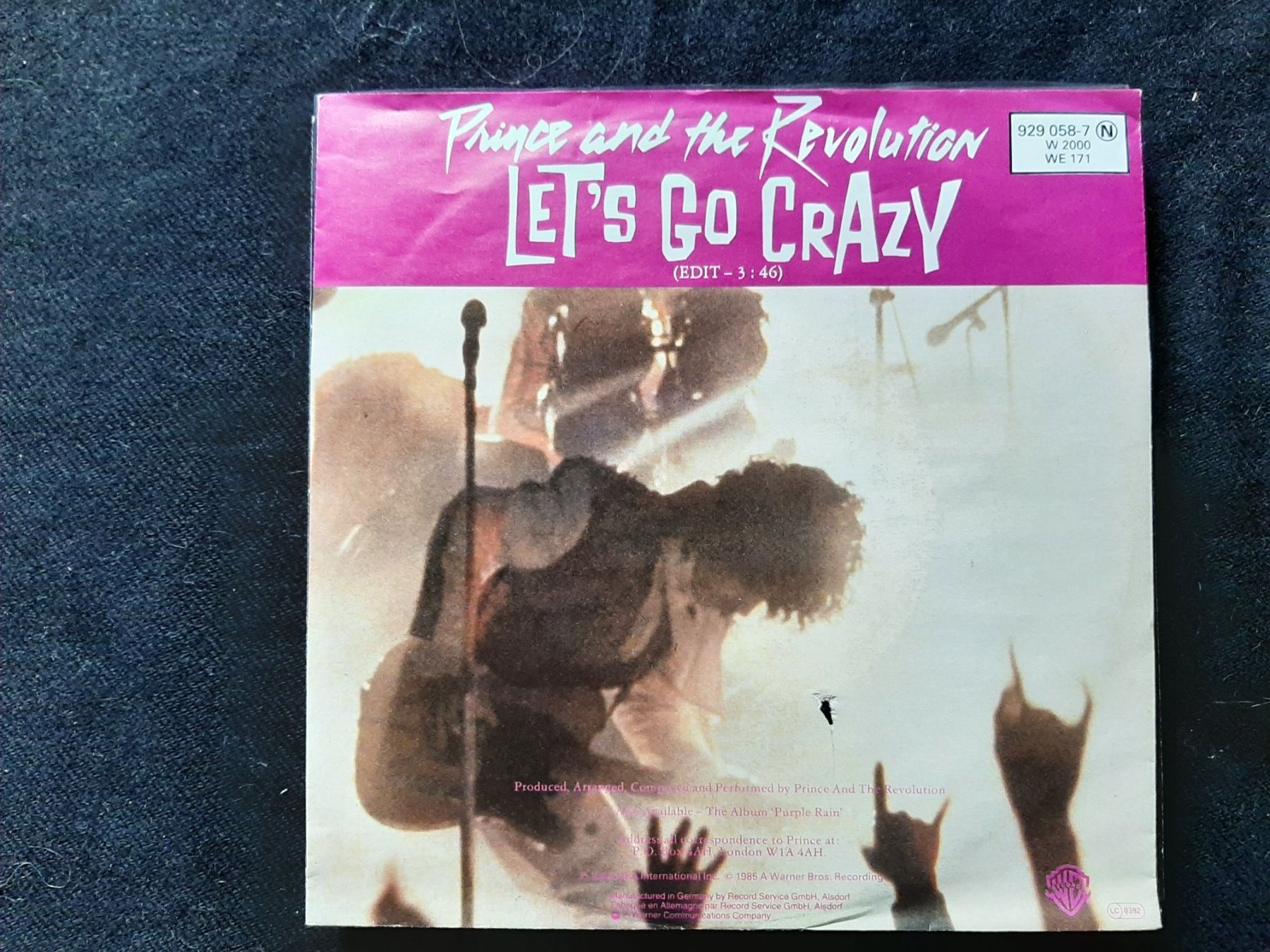Dischi in vinile: Single Prince: Let's go crazy – Usato da Pfeffikon/LU venduto da Jussi7