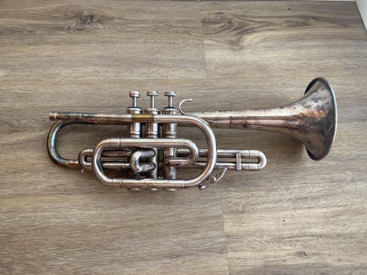 Strumenti musicali: Trompete von Hüttl mit Koffer – Usato da Grosswangen venduto da Yafuda 1
