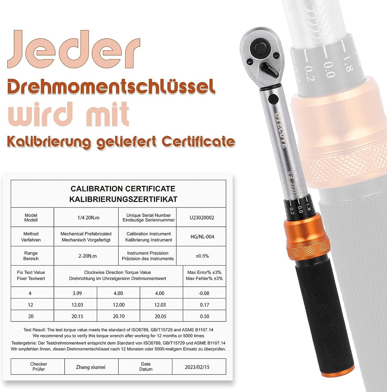 Tutti gli attrezzi: Drehmomentschlüssel 1/4", 2-20Nm – Nuovo e nell'imballaggio originale da Nuglar venduto da SaleRitter 4