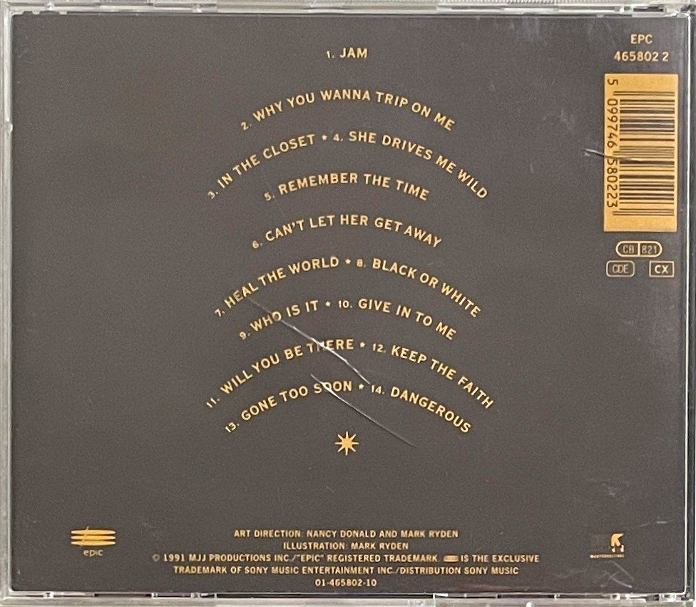 CDs: Michael Jackson - Dangerous – Gebraucht aus Savagnier von Ne2065 1