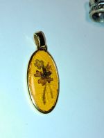 Vintage Anhänger mit echten Blumen, 
