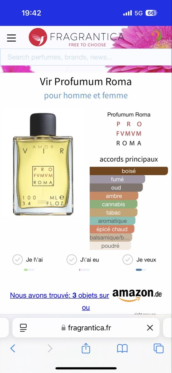 Profumi & Eau de Toilette: Vir - Profvmvm Roma - Decant 2ml – Usato da Onex venduto da Nellavitapero 1