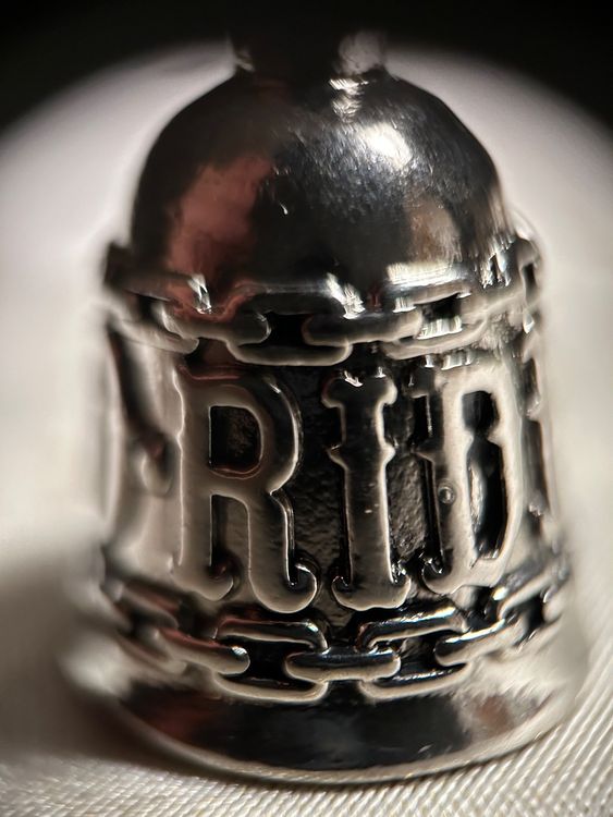 Biker Guardian Glück Glocke - Rock Schädel Motorrad Glocke Mit Schlüsselanhänger