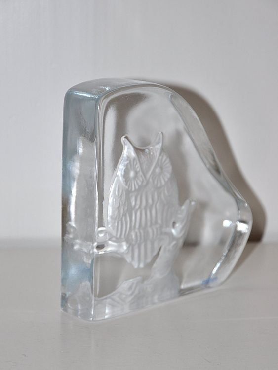 Altro in Decorazioni & Accessori: Buchstütze Glasfigur Eule von NYBRO Sweden – Nuovo (secondo la descrizione) da Zürich venduto da dece17 5