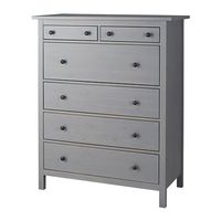 IKEA Kommode HEMNES Kom 6 108x131 grau lasiert
