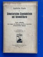 Amtl. Eisenbahnkarte Schweizerischen Eisenbahnlinien 1931