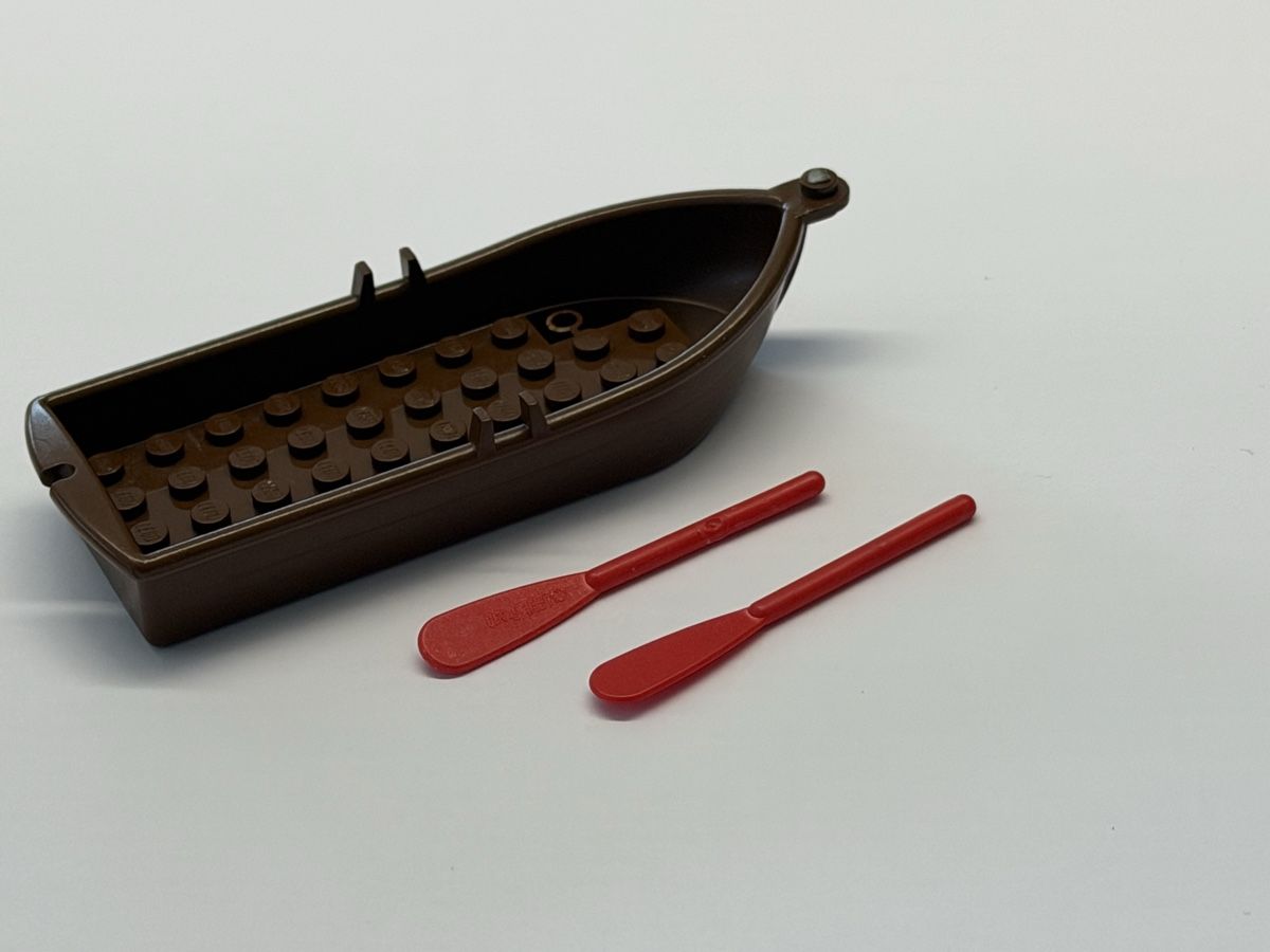 Lego Giocattoli: 1 Stück /Lego Boot Braun mit Ruder. – Usato da Rheinfelden venduto da zim_2hqc 1