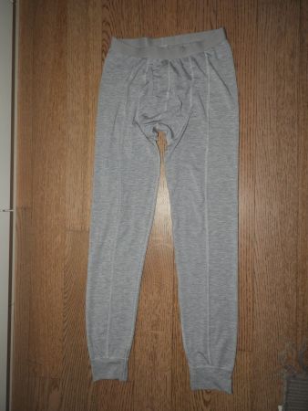 Herren lange Unterhose grau Grösse S
