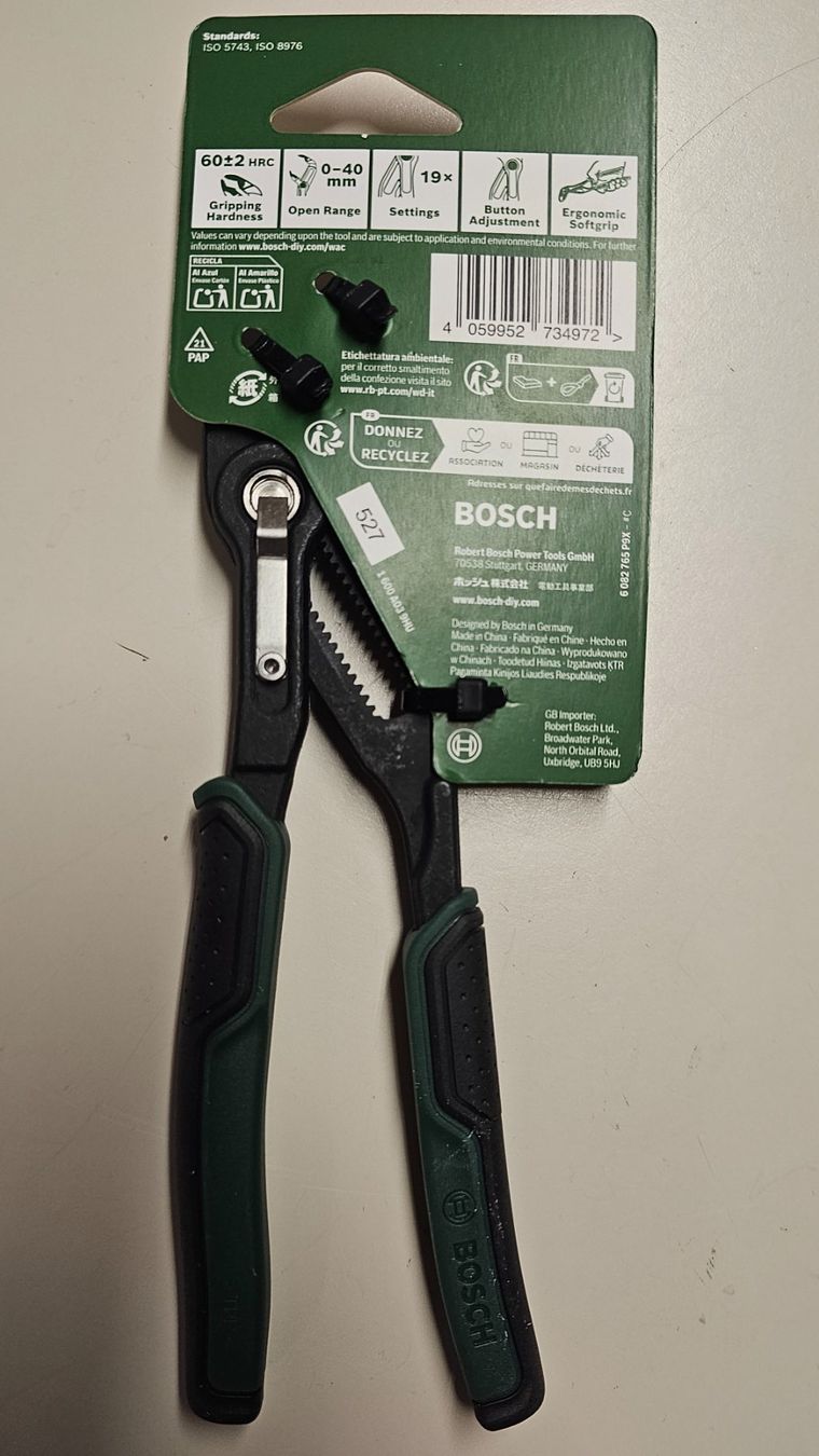 Bosch Tutti gli attrezzi: Bosch Wasserpumpenzange DIY 180 mm – Nuovo e nell'imballaggio originale da Koppigen venduto da Bracher_Mail-House 3
