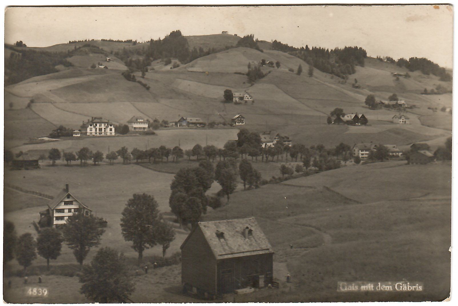 Cartes postales: Ansichtskarte Gais mit dem Gäbris – D'occasion à Kerns par etma3